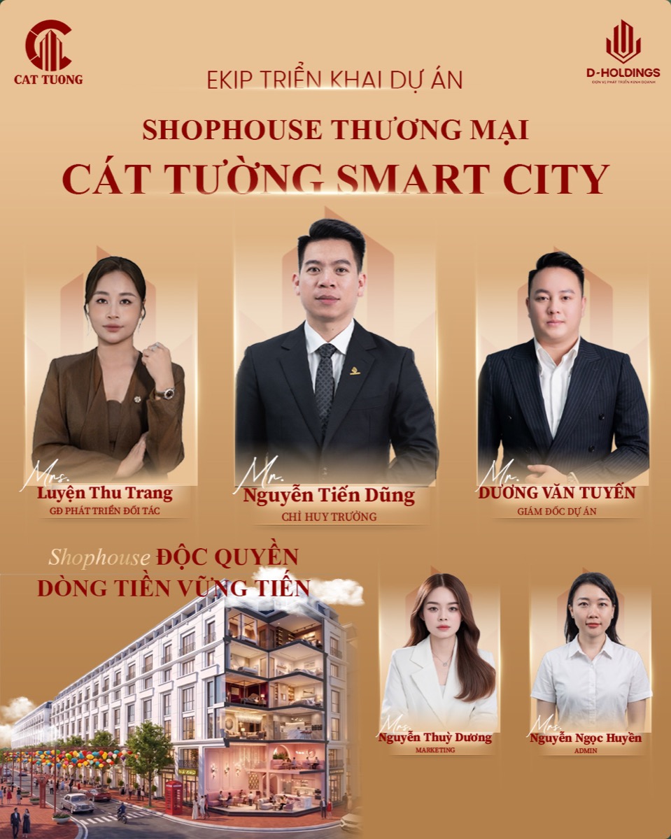 Ekip triển khai dự án Cát Tường Smart City