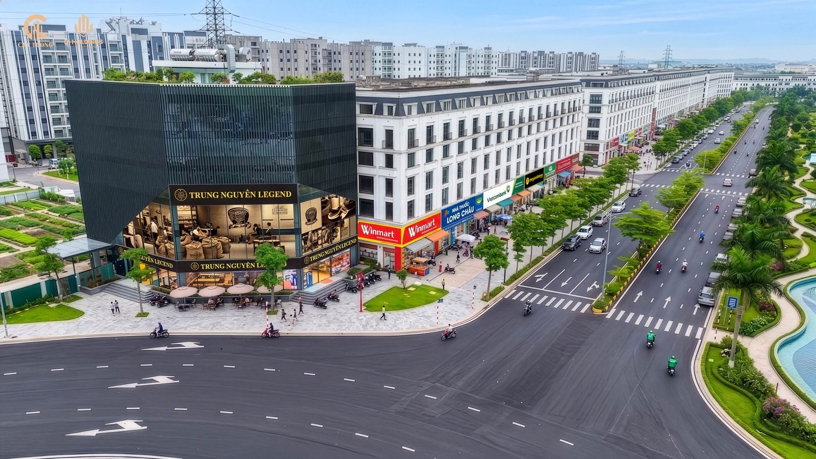 Phối cảnh shophouse Cát Tường Smart City