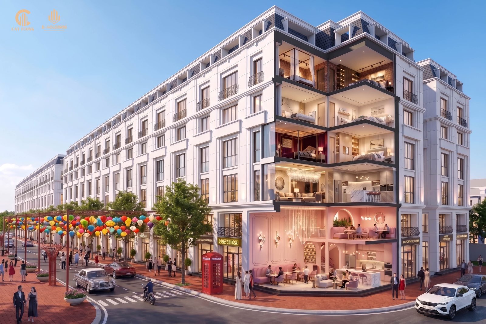 Dãy shophouse thương mại Cát Tường Smart City